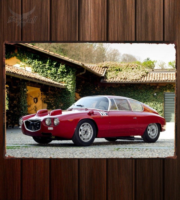 Металлическая табличка Lancia Flavia Sport Corsa (815)